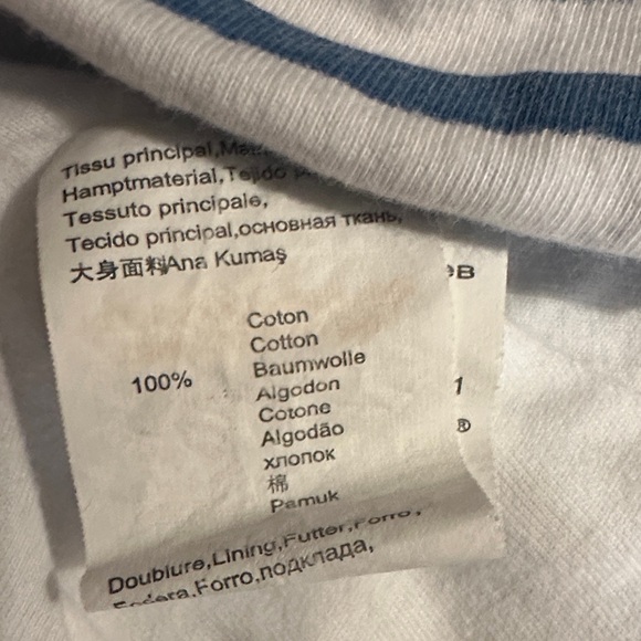 Catimini White and Blue Striped Kids Dress- 100% Cotton - Picture 7 of 7